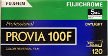 將圖片載入圖庫檢視器 Fujichrome Provia 100F  (120 Format) Limited 5 rolls per customer
